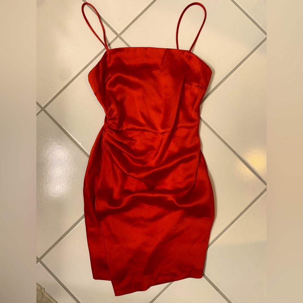 Deep Red Pretty Mini Dress
